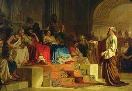 Paul Preaches Before A King